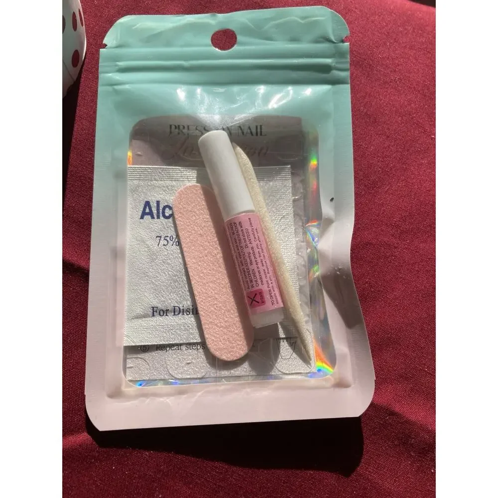 Kawaii Sailor Moon Holo Chrome Cat Eye Handmade Square Press-On Nail S M L